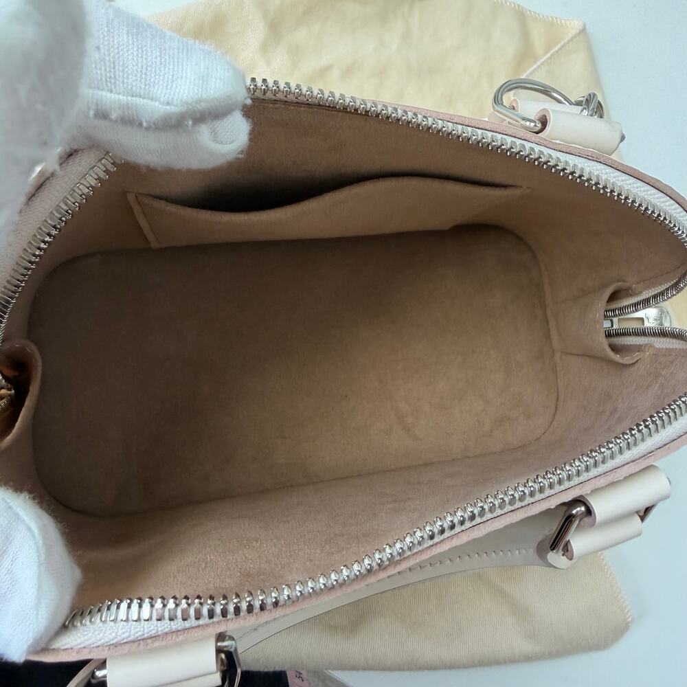 Louis Vuitton Alma BB Epi Quartz White Leather Crossbody Bag M58706 Quiet Luxury - Picture 10 of 16